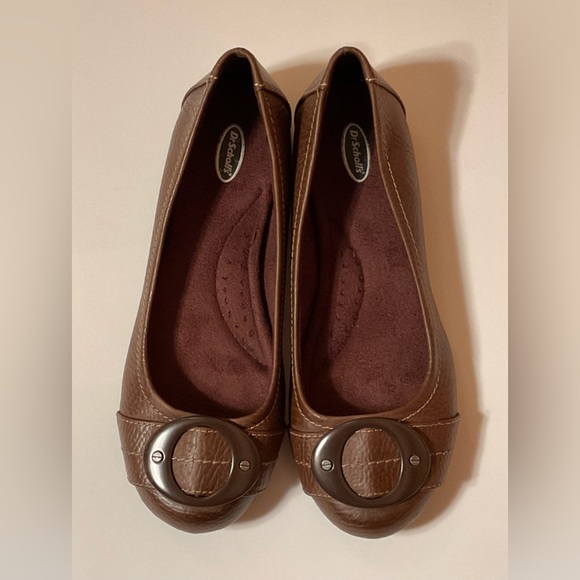 NWOT Dr. Scholl’s Faux Brown Suede Flats, size: 6 1/2 - Picture 6 of 6